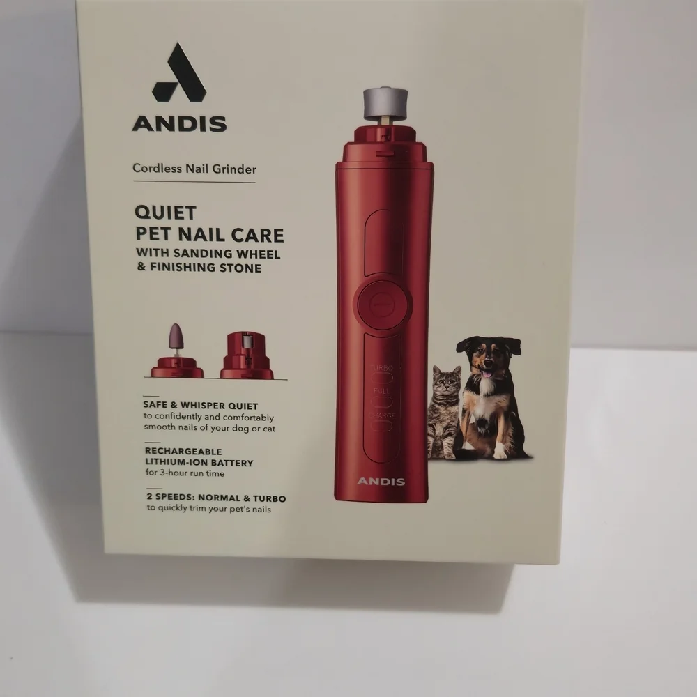 Andis Red Nail Grinder with Accessories